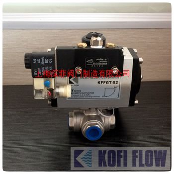 气动三通球阀 L型 T型分流阀 不锈钢球阀