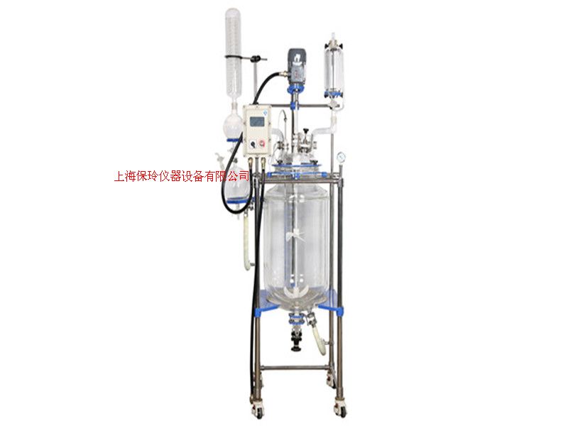 现货供应100L双层玻璃反应釜