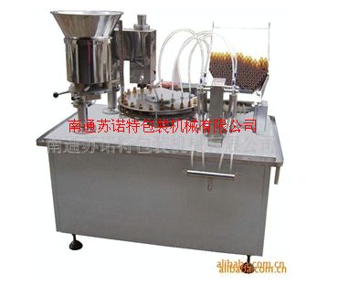 玻璃瓶口服液糖浆灌装轧盖机